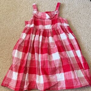 Gymboree Red and White Gingham Sundress
